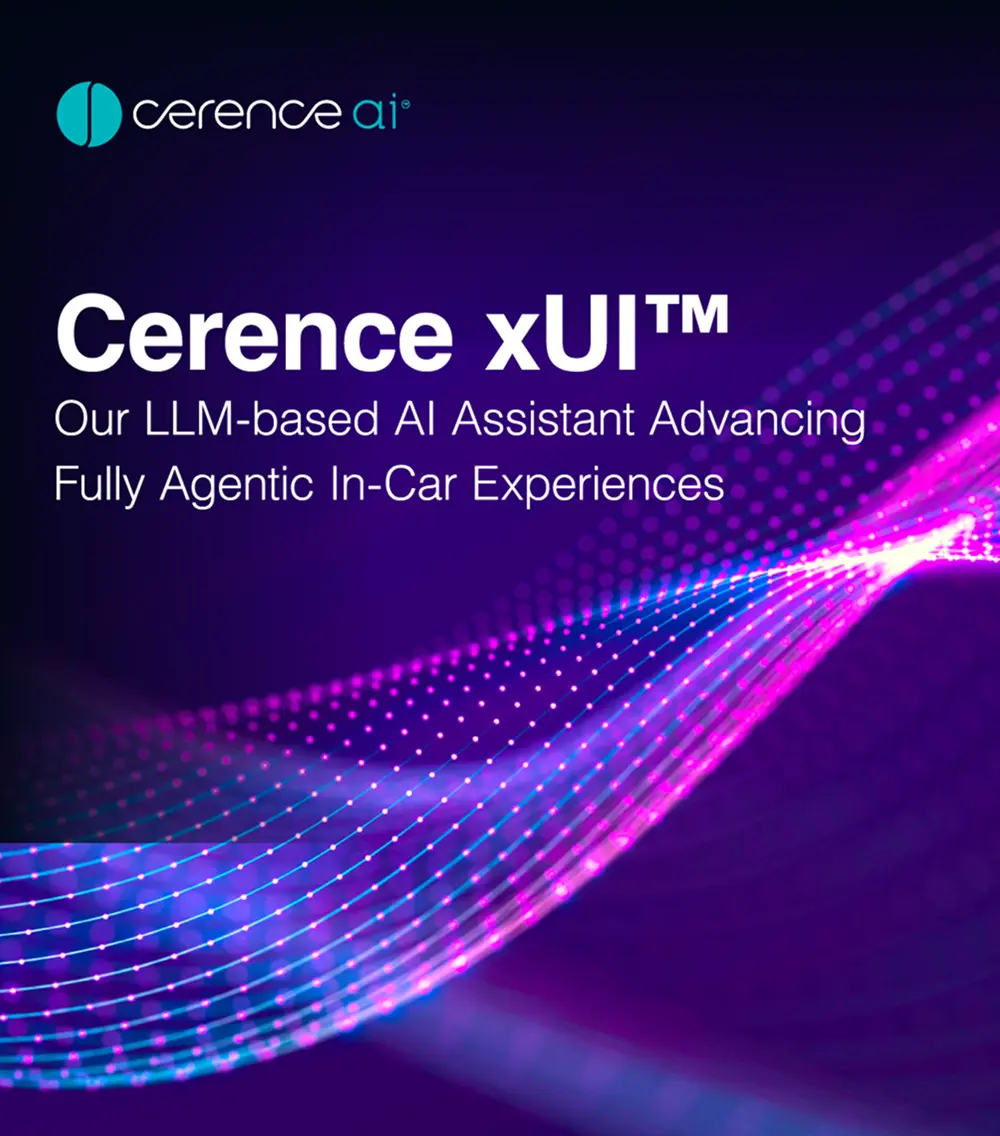 Cerence xUI - Our LLM-based AI Assistant Advancing Fully Agentic In-Car Experiences